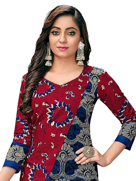 Women's Cotton Printed Straight Stitched Kurta | Jaipuri Kurtis for Wome
