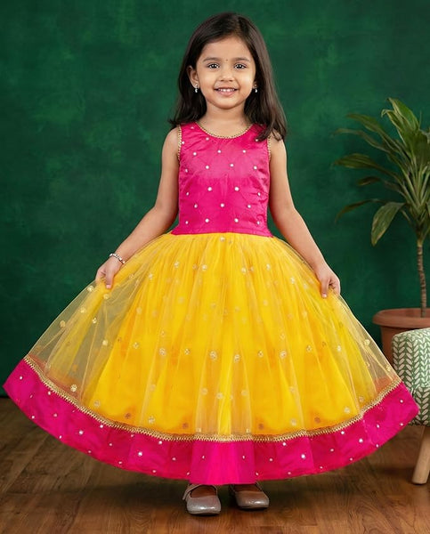 Baby Girls Lehenga Choli Set Fleared Pattern Dress Sleevless Readymade Ethnic Traditional Full Length Indian Girl Lehnga Choli Set
