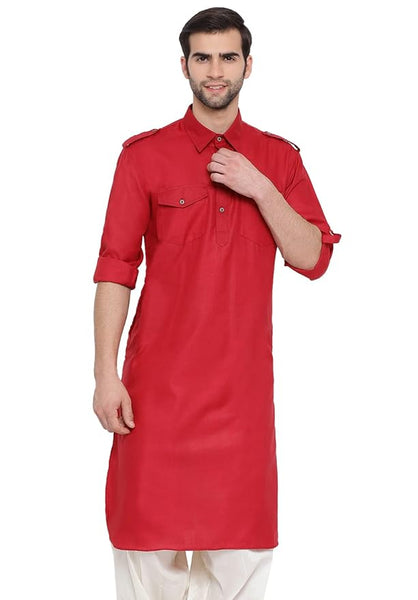 Men's Cotton Blend Regular Fit Casual Kurta - Elegance for Festivals & Ethnic Events