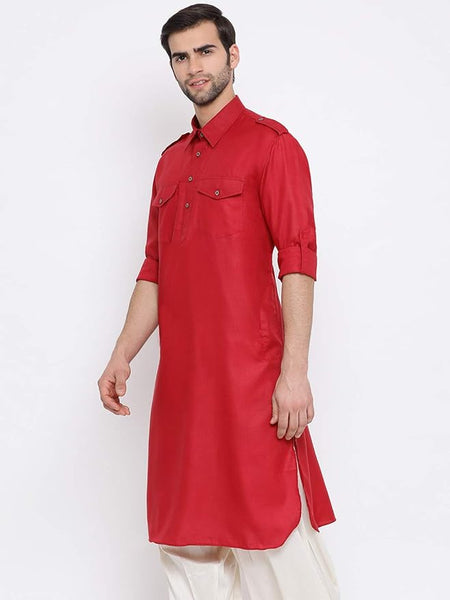 Men's Cotton Blend Regular Fit Casual Kurta - Elegance for Festivals & Ethnic Events